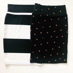 2 LuLaRoe Cassie Skirts - XS